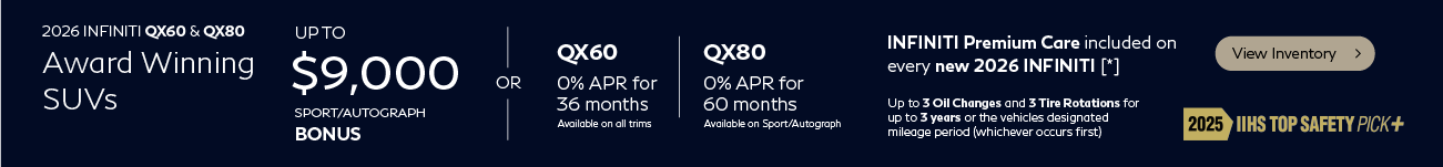  SD 2026 QX60 and QX80 APR Mar